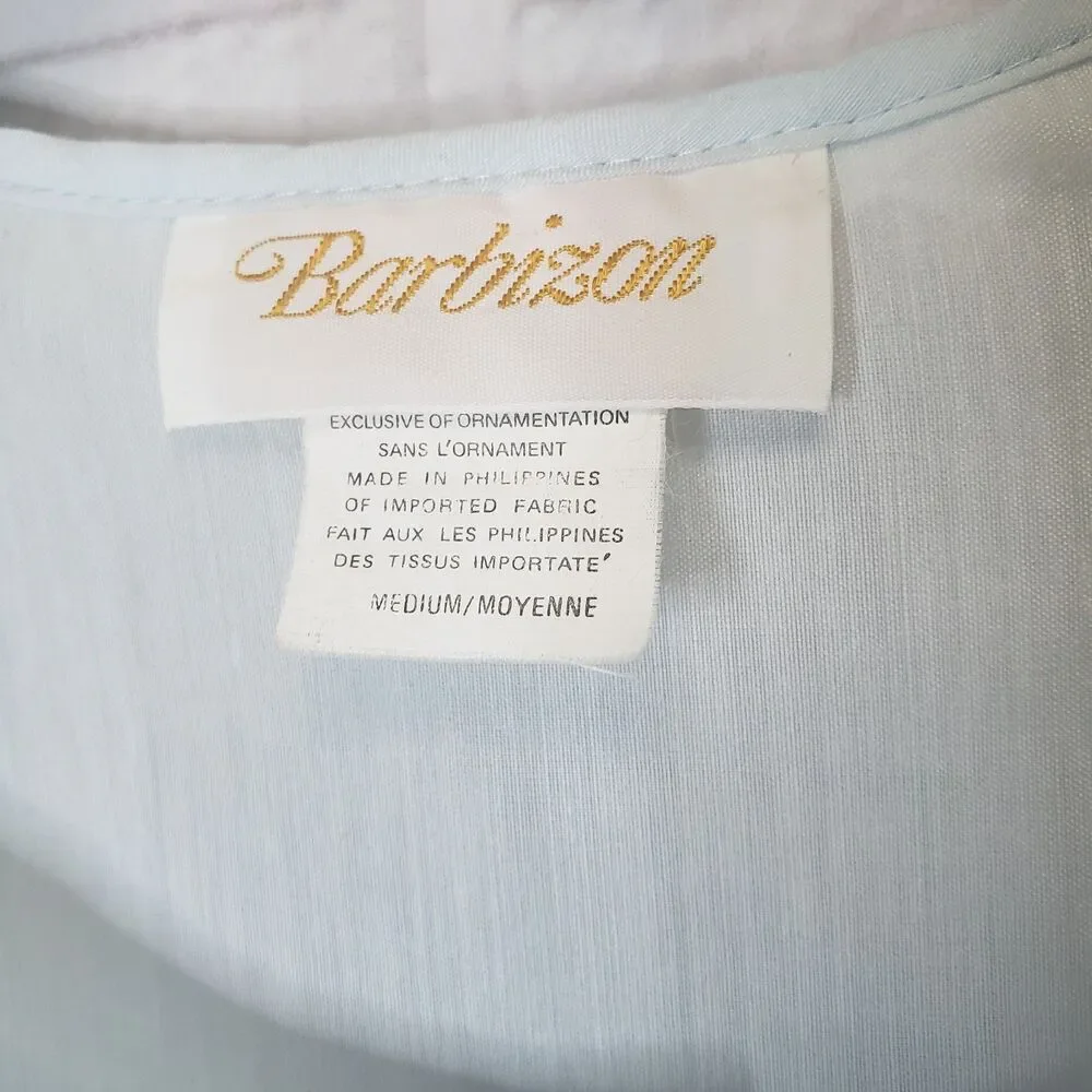 Vintage Barbizon Two-piece Peignoir Set Blue Robe & Gown Grandmacore Cottagecore - Picture 5 of 8